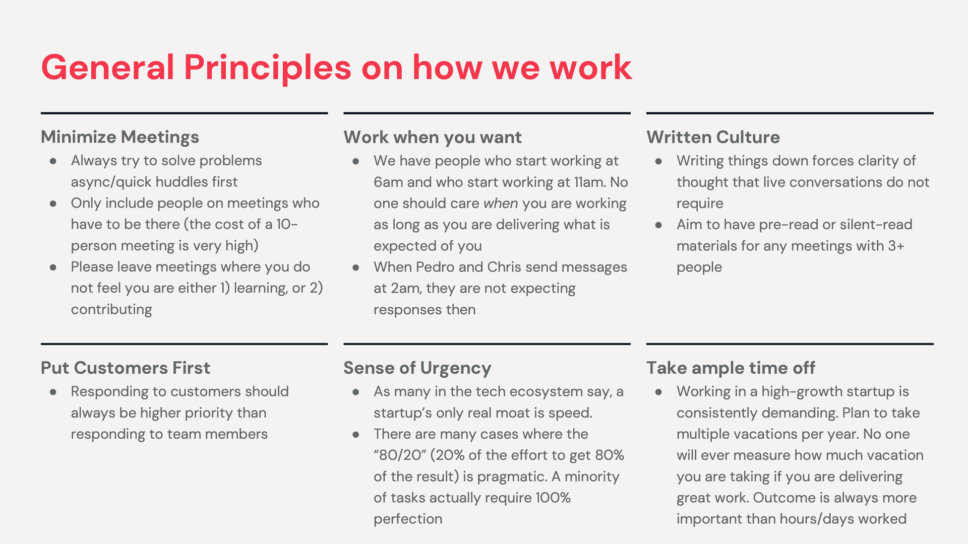 Culture Deck Slide 29