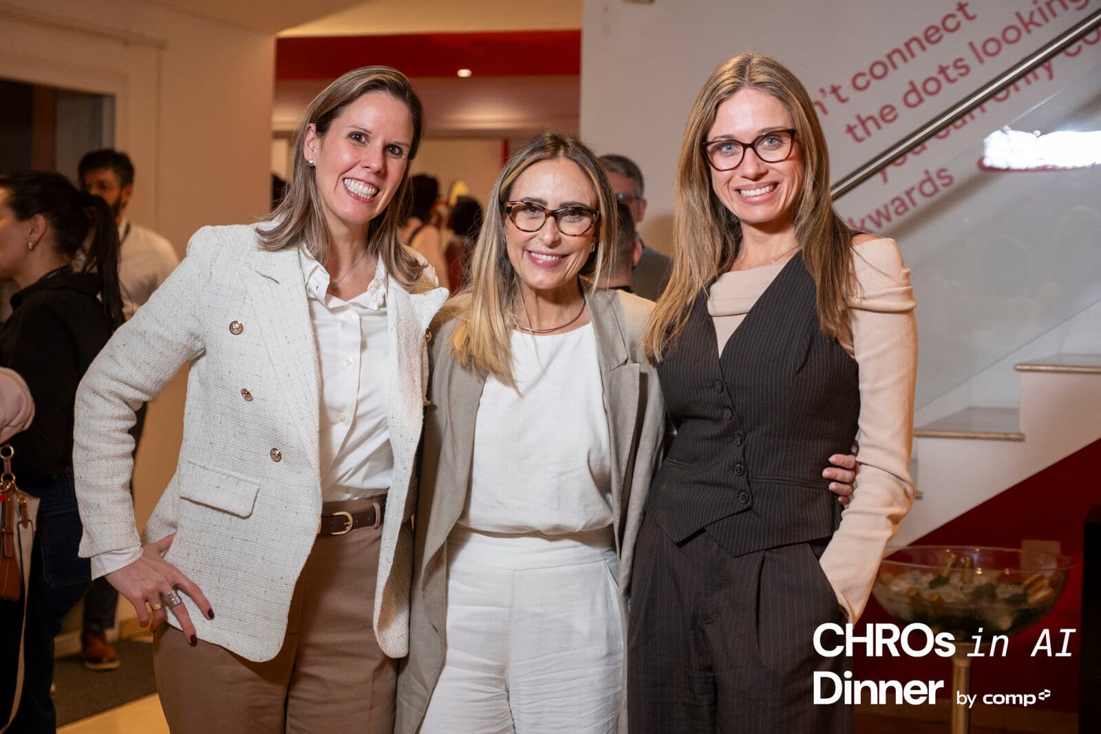 Três CHROs reunidas no jantar da comunidade