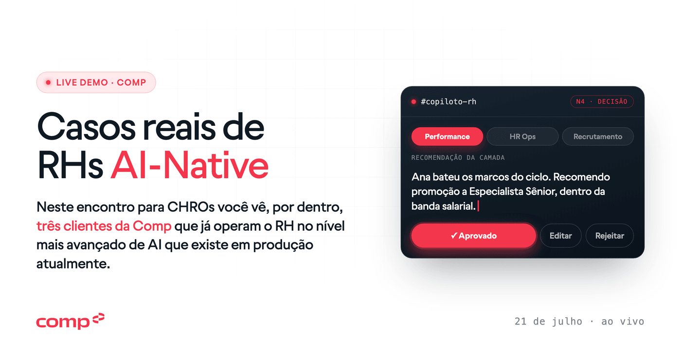 Casos reais de RHs AI-Native · live demo com Pedro Bobrow · 21 de julho