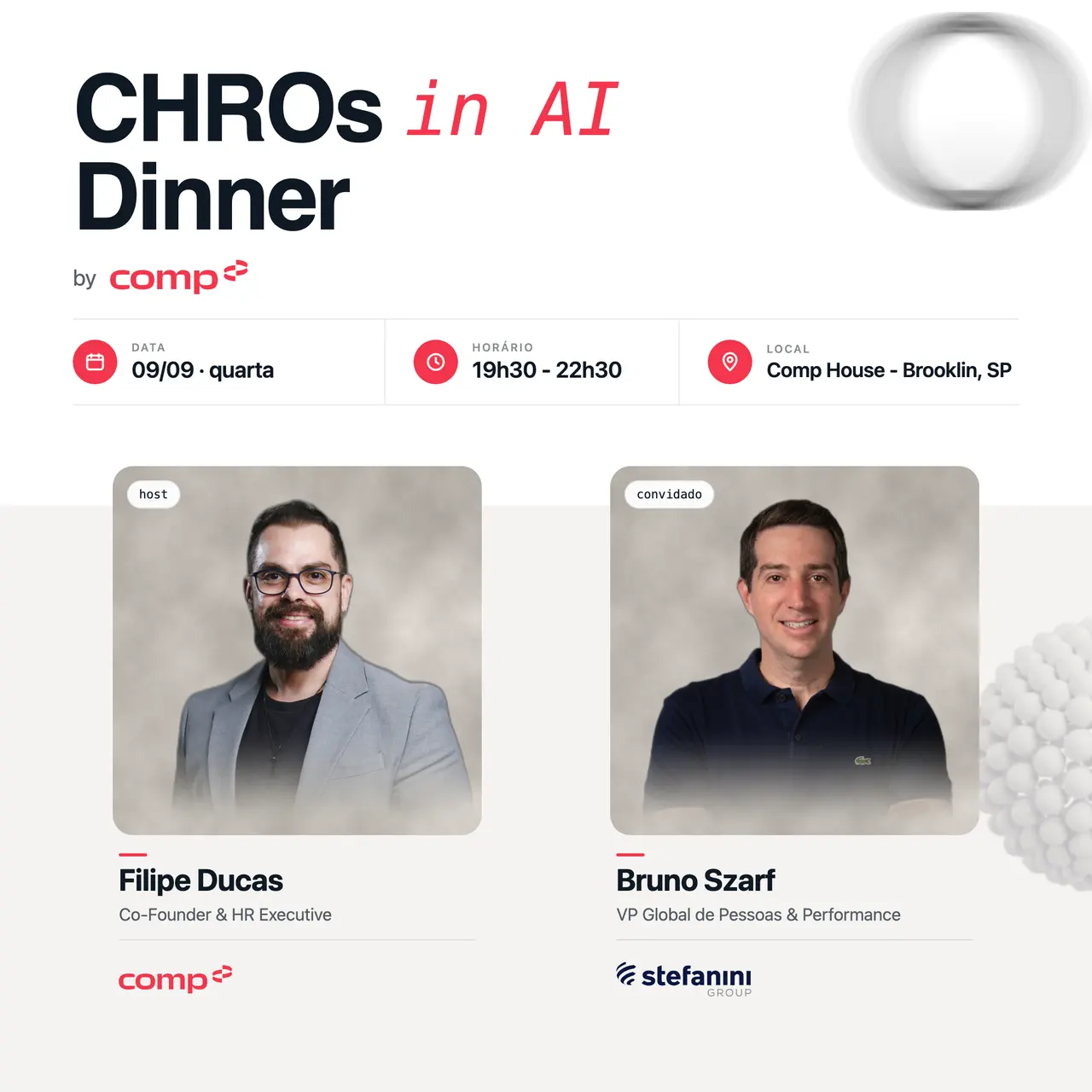 CHROs in AI dinner | Bruno Szarf (Stefanini) | 09 de Setembro
